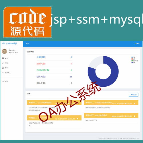 jsp ssm mysql实现的简单的oa办公管理系统